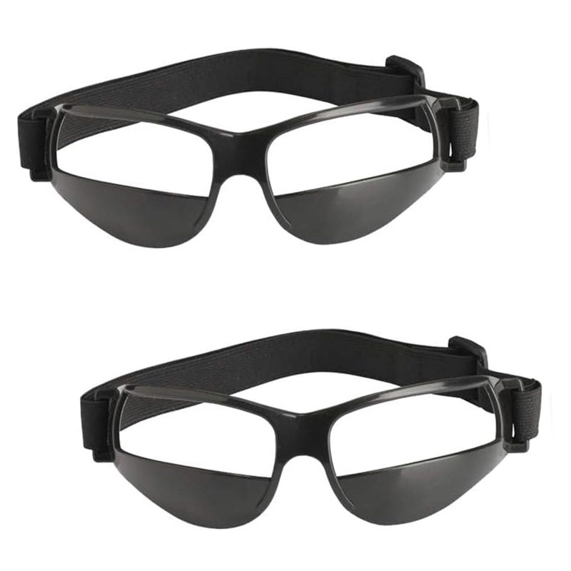 TEKCAM 2 Pack Basketball Goggles Dribbling Training Aid, Team Professional Sports Training Equipment Dribbling Glasses Specs for Youth Teenagers Men Women (No Lens in Goggles) - Image 1